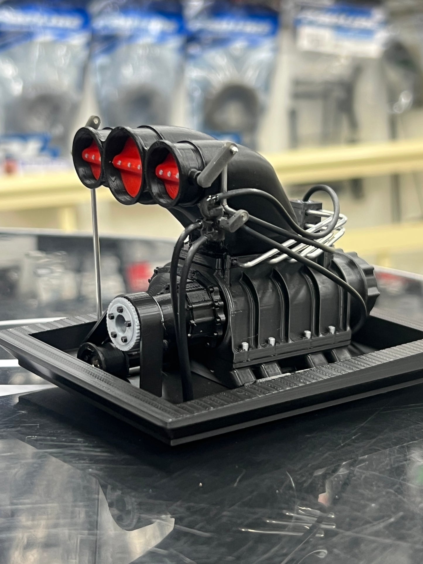 Assembled - Supercharger for 1/10th Scale RC/Model Car