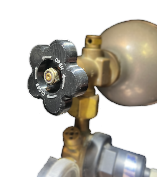 Replacement handle for C02 bottle