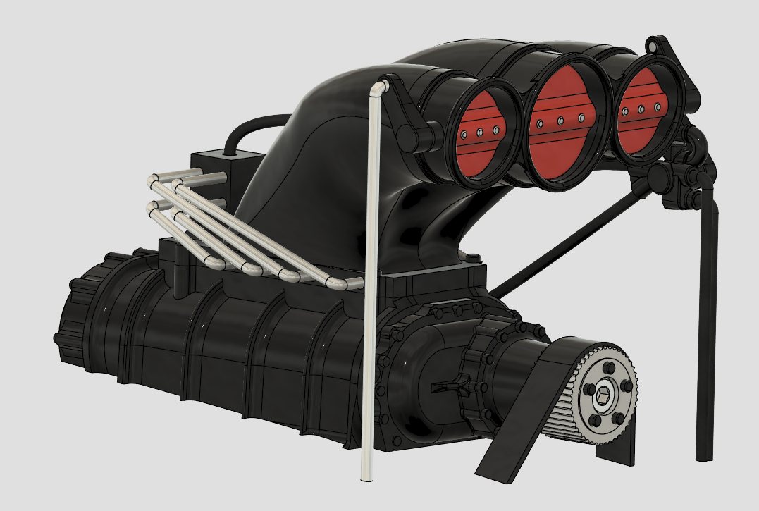 Slanted - Supercharger for 1/10th Scale RC/Model Car